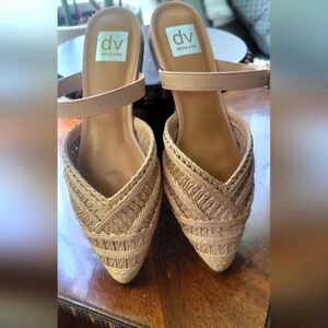 Dolce Vita Tan Espadrille Shoes with Woven Design